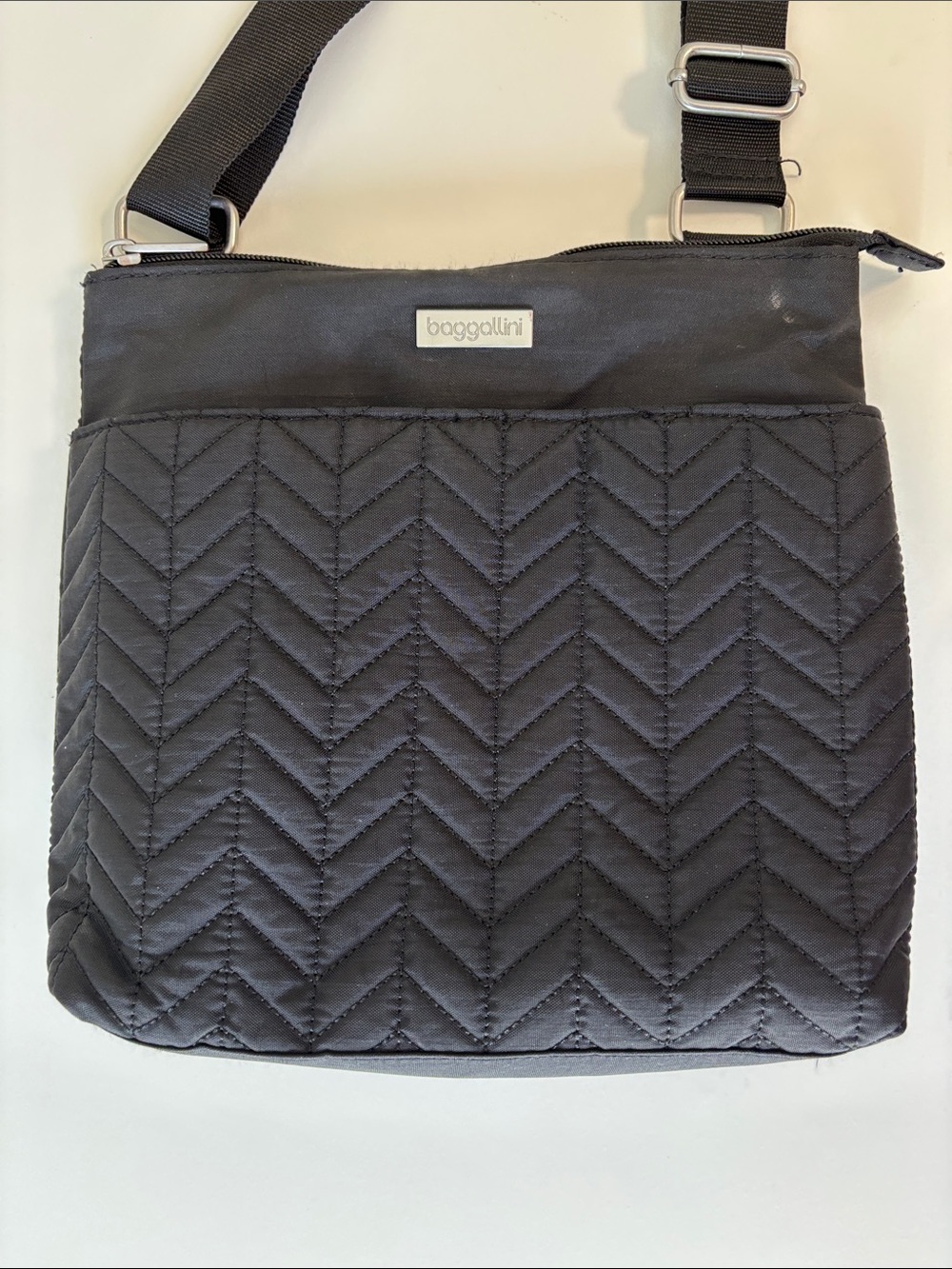 BAGGALINI black quilted crossbody bag